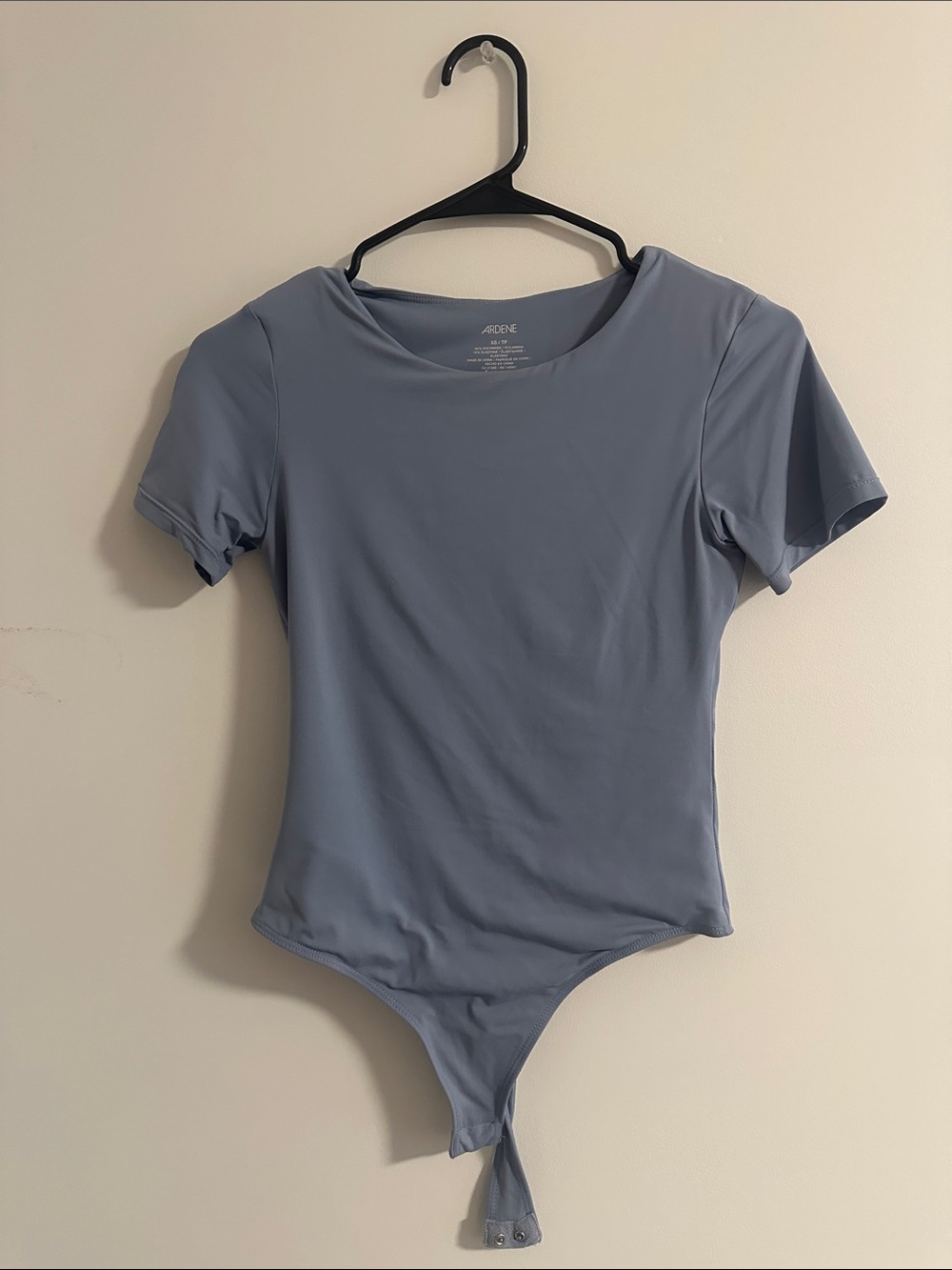 Ardene Dusty Blue Scoop Neck Short Sleeve Bodysuit